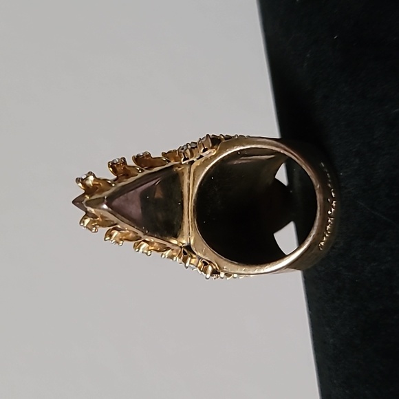 Vintage BETSEY JOHNSON Hollywood Glam Collection Tiger Stripe Cocktail Ring. 7.5 - Picture 7 of 8